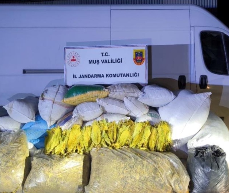 Muş’ta kaçak tütün operasyonu: 1,2 ton ürün ele geçirildi