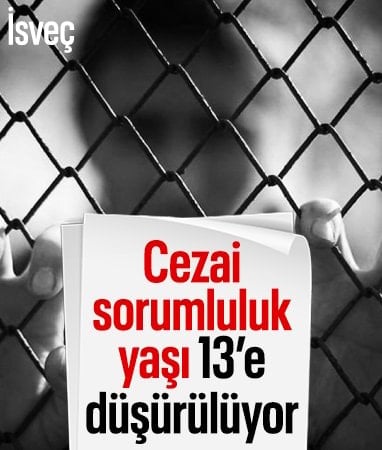 İsveç'te ağır suç işleyen çocuklar için hapis yaşı 13'e düşürülecek