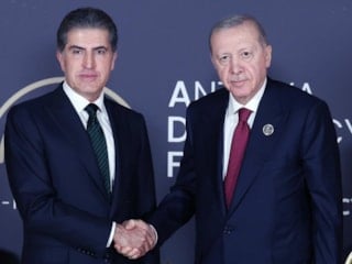 Cumhurbaşkanı Erdoğan Neçirvan Barzani'yi kabul etti