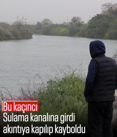 Adana'da sulama kanalına giren 16 yaşındaki çocuk kayboldu