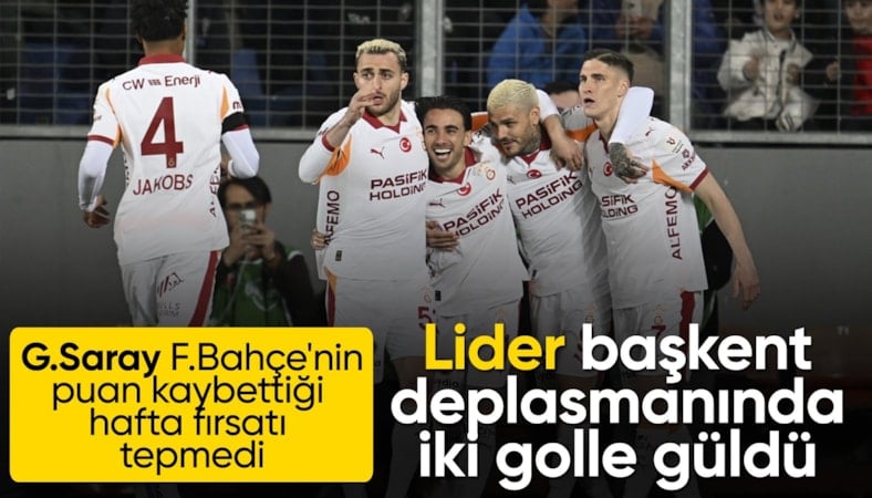 Galatasaray, Gençlerbirliği deplasmanında kazandı