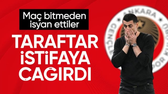 Gençlerbirliği tribünleri: Volkan Demirel istifa!