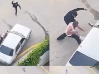 Mersin'de sokak ortasında taşlı saldırı