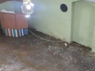 Şırnak'ta aşırı yağışlar sonrası bir cami sular altında kaldı