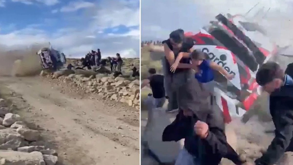 Arjantin'de takla atan ralli aracı seyircilerin arasına daldı: 1 ölü, 3 yaralı