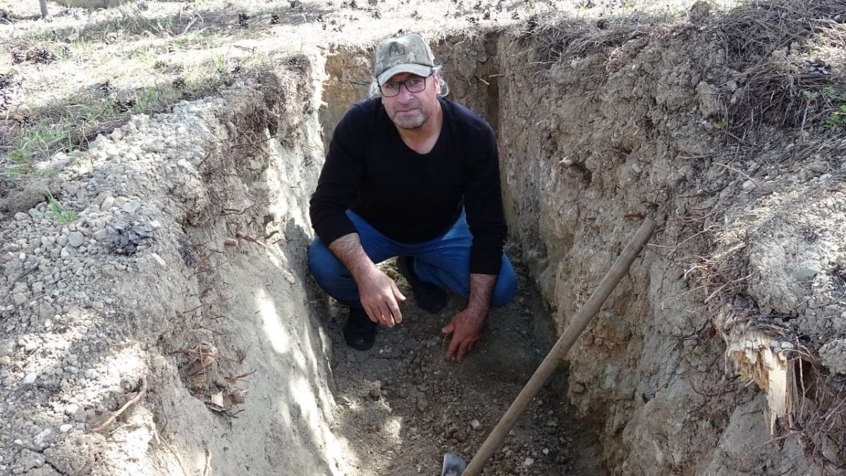 Karabük'te 9 kez ölümle burun buruna geldi: kendi mezarını hazırlıyor
