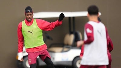 Galatasaray'da Victor Osimhen takımla çalıştı