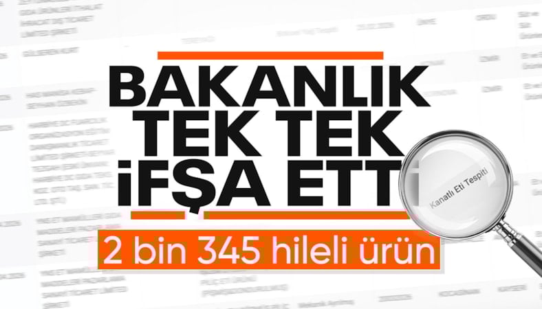 Sağlıksız 2 bin 345 parti gıda ürünü ifşa edildi