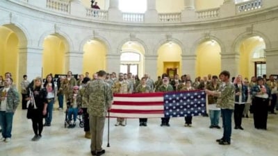ABD Kongresi’nde savaş karşıtı protesto