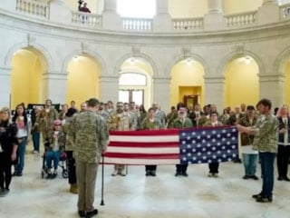 ABD Kongresi’nde savaş karşıtı protesto