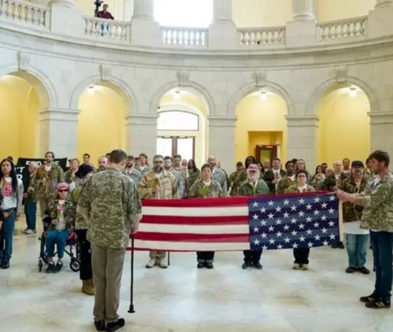 ABD Kongresi’nde savaş karşıtı protesto