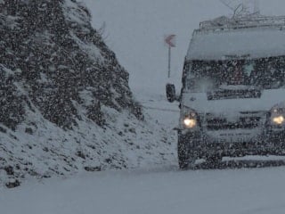 Van'da nisan ayında iki mevsim bir arada