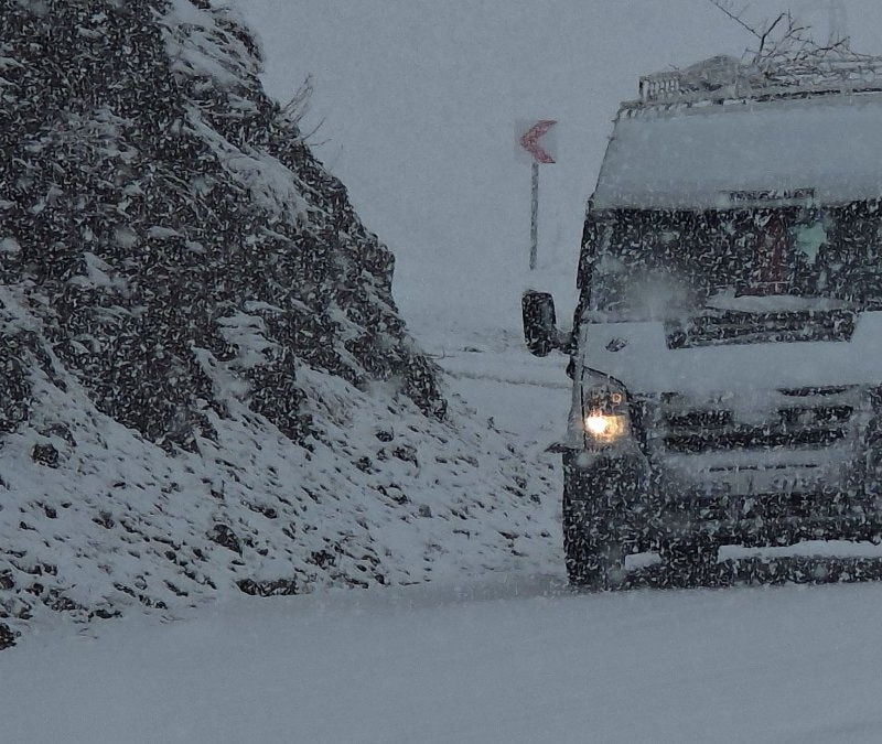 Van'da nisan ayında iki mevsim bir arada