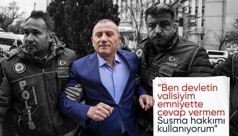 Tuncay Sonel susma hakkını kullandı: Ben devletin valisiyim