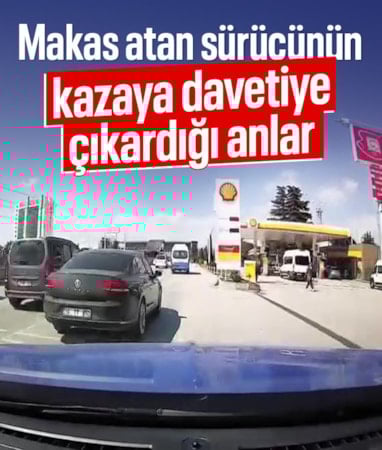 Bursa'da makas atan sürücü kazaya davetiye çıkardı