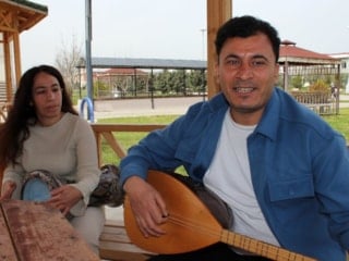 Aksaray'da yüzde 90 görme engelli kardeşlerin müzik sevgisi