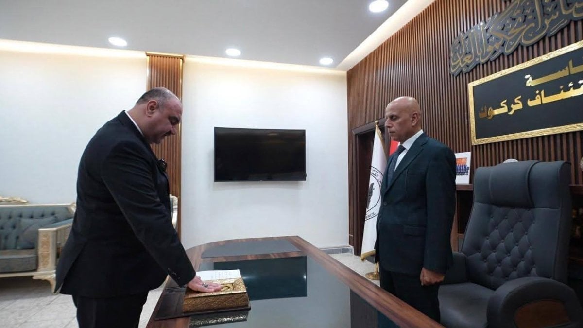 Kerkük'ün yeni valisi görevine başladı