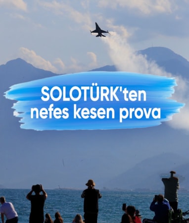 SOLOTÜRK, 23 Nisan gösterileri öncesi prova yaptı
