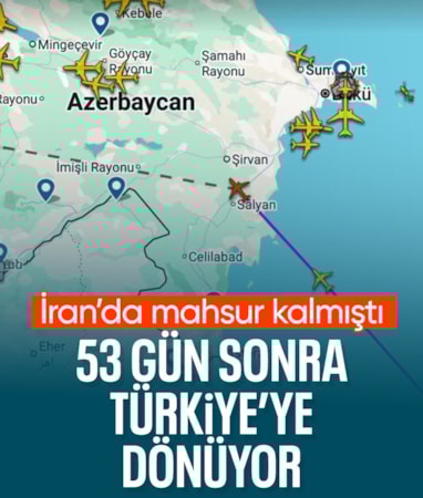 İran'da mahsur kalan yolcu uçağı 53 gün sonra Türkiye'ye dönüyor