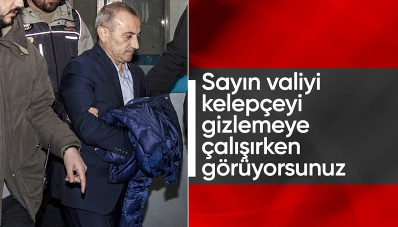 Tutuklanan eski Tunceli Valisi Tuncay Sonel, kelepçeyi gizlemeye çalıştı