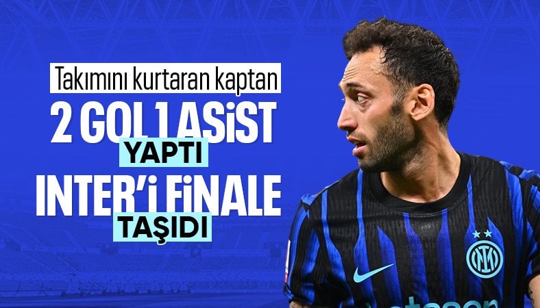 Hakan Çalhanoğlu yıldızlaştı! Inter, Como'yu kupada eledi