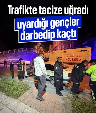 Kastamonu'da trafikte kendilerini uyaran adamı darbettiler: Otomobili bırakıp kaçtılar