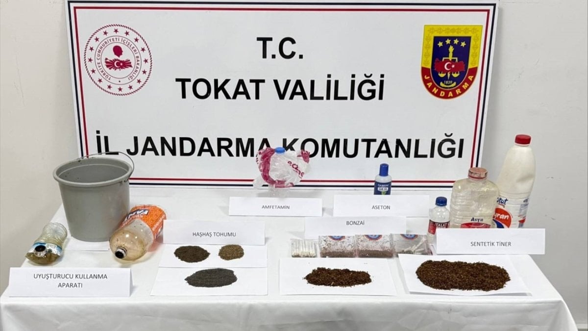 Tokat'ta uyuşturucu operasyonunda 8 zanlı yakalandı