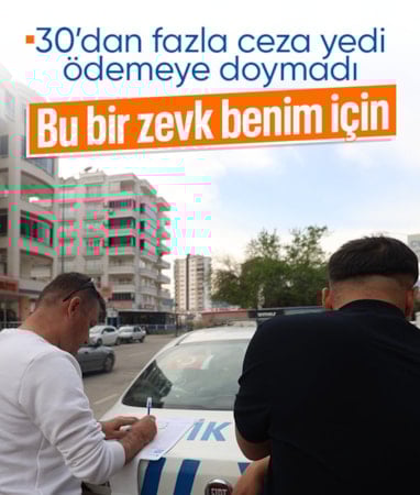 Adana'da trafik cezalarına doymayan sürücü yeniden direksiyon başında: Bu bir zevk