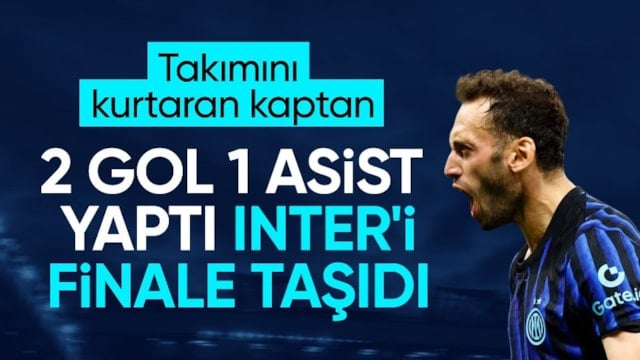 Hakan Çalhanoğlu yıldızlaştı! Inter, Como'yu kupada eledi