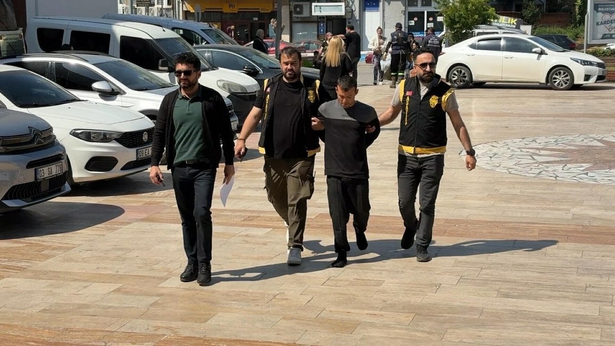 Aydın'da polisi karşısında gören firari kaçmaya çalıştı