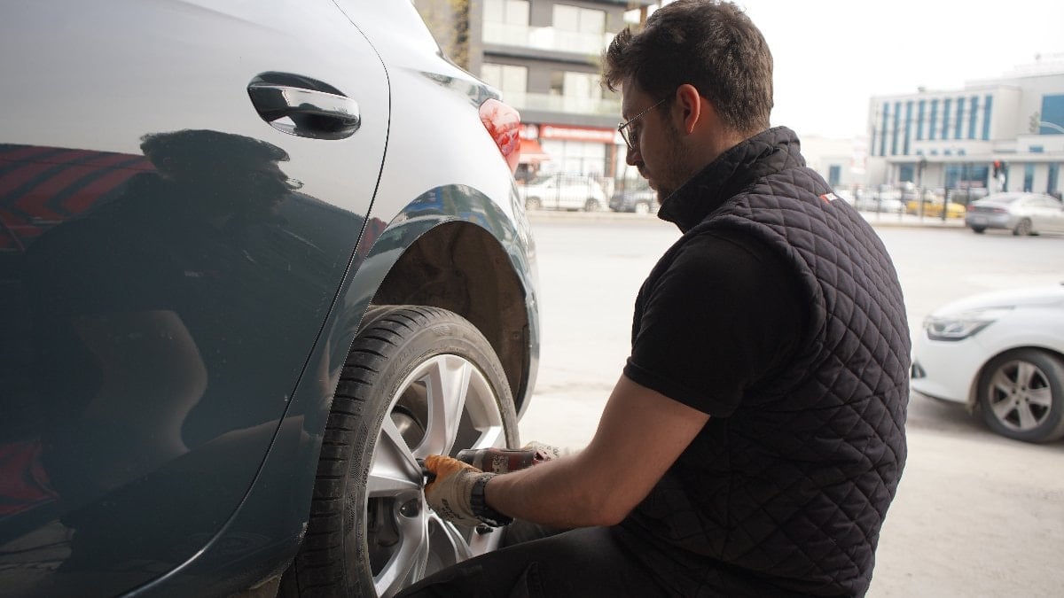Kış lastiği uygulaması bitti: Değişim mesaisi başladı