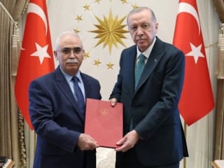 Cumhurbaşkanı Erdoğan, AYM Başkanı Özkaya'yı kabul etti