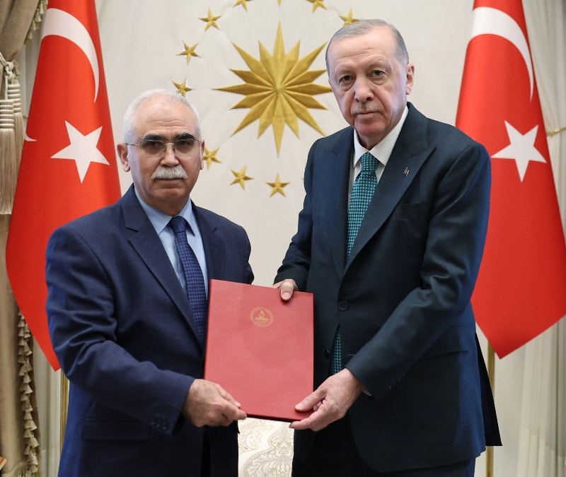 Cumhurbaşkanı Erdoğan, AYM Başkanı Özkaya'yı kabul etti