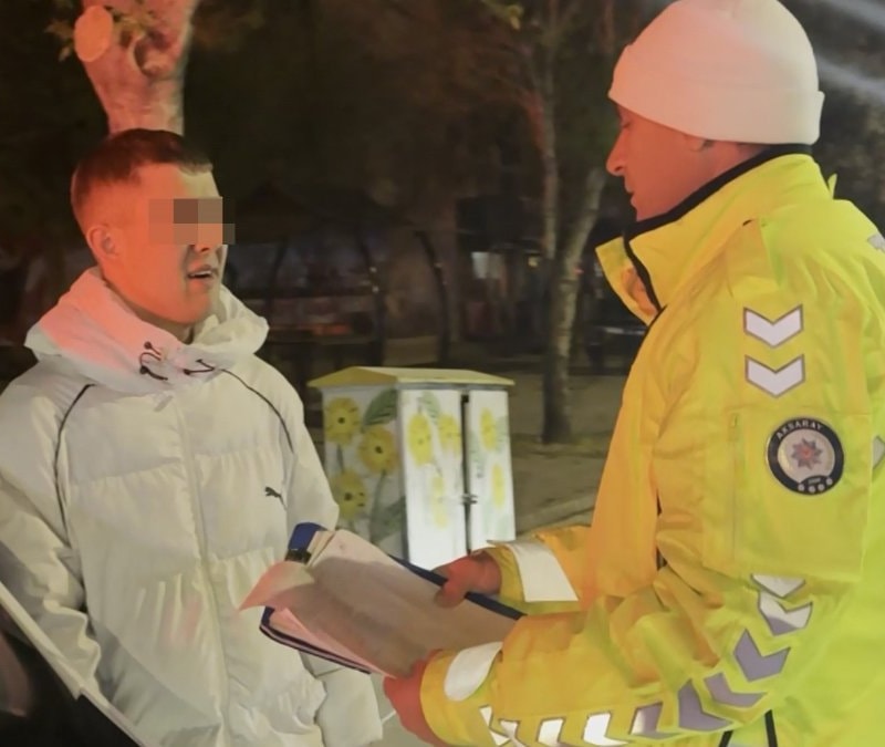 Aksaray'da ‘dur’ ihtarına uymayan sürücü ehliyetsiz çıktı: 290 bin lira ceza yedi