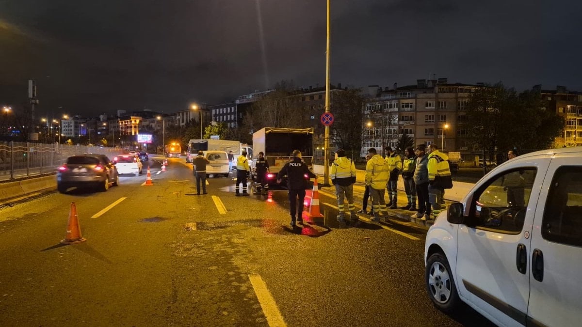 Ankara'da kaza yapan motosiklet sürücüsü ağır yaralandı