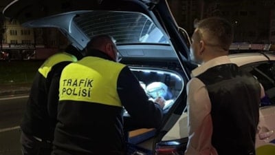 Kayseri'de alkollü sürücü, polislerin sabrını sınadı