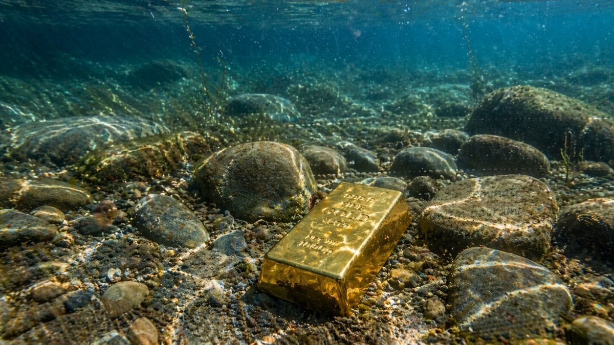 Göle girdi, ayağına servet değdi: Tam 500 gram