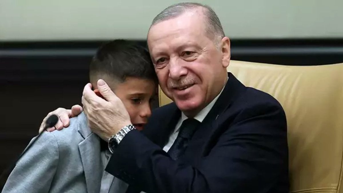 Cumhurbaşkanı Erdoğan, 23 Nisan çocuklarını kabul etti