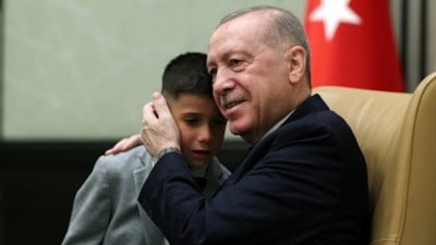 Cumhurbaşkanı Erdoğan, 23 Nisan çocuklarını kabul etti