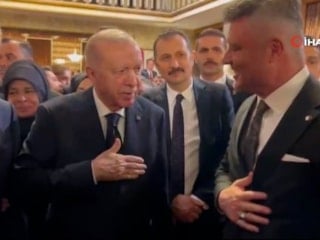 Cumhurbaşkanı Erdoğan, Fenerbahçe Başkanı Saran’la görüştü
