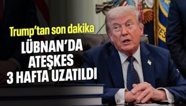 ABD Başkanı Trump: Lübnan'da ateşkes 3 hafta uzatılacak