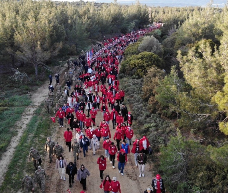Çanakkale’de 57. Alay’ın izinde anlamlı yürüyüş