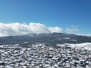 Kars'a bahar gelmedi: Sarıkamış yeniden beyaza büründü