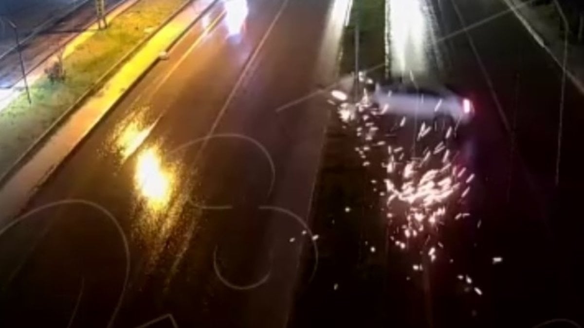 Malatya’da feci kaza kamerada