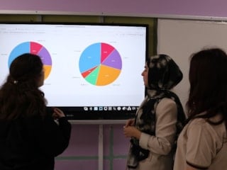 Karabük'te liseli öğrenciler, 50 yıllık şarkı sözlerini kodla incelediler