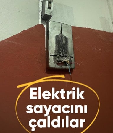 Karaman’da pes dedirten hırsızlık: Elektrik sayacını söküp çaldılar