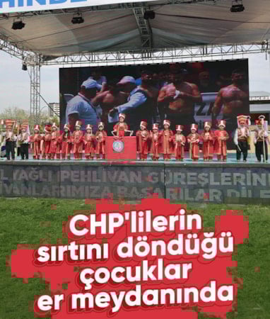 CHP'lilerin sırtını döndüğü çocuklar er meydanında