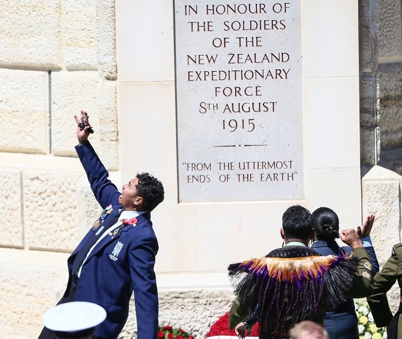 Çanakkale Yeni Zelanda Anıtı'nda 