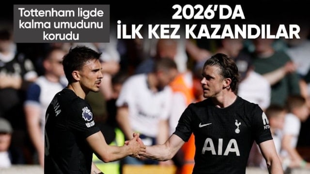 Tottenham, Wolves'i mağlup ederek 15 maç sonra kazandı