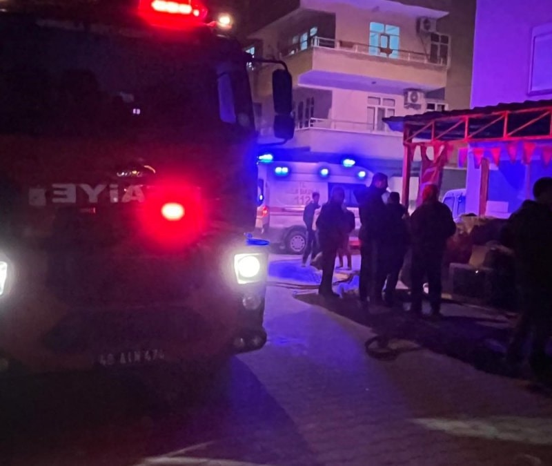 Muğla'da bir bisiklet tamirhanesinde yangın paniği